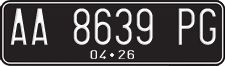 License plate of Indonesia, Regular plates