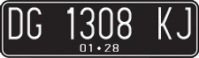 License plate of Indonesia, Regular plates