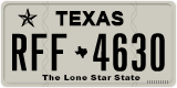 Texas, Regular plates (2012) (АBC-1234)