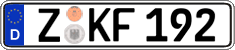 German license plate, Regular plates