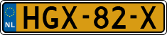 License plate of the Netherlands, Cars