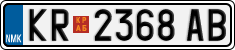 License plate of North Macedonia, Regular plates (2012)