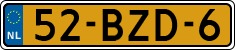 License plate of the Netherlands, Heavy Commercial Vehicles (1994 system)