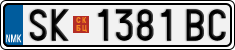 License plate of North Macedonia, Regular plates (2012)