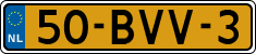 License plate of the Netherlands, Heavy Commercial Vehicles (1994 system)