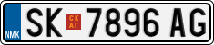 License plate of North Macedonia, Regular plates (2012)