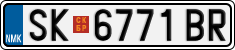 License plate of North Macedonia, Regular plates (2012)