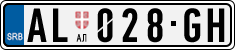 License plate of Serbia, Cars