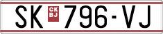 License plate of North Macedonia, Regular plates (1993)