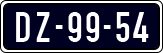 License plate of the Netherlands, Imported oldtimers (cars)