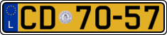 License plate of Luxembourg, Diplomatic