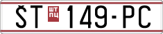 License plate of North Macedonia, Regular plates (1993)
