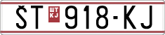 License plate of North Macedonia, Regular plates (1993)