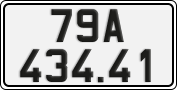 License plate of Vietnam, Cars