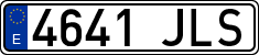 License plates of Spain, Ordinary (2000)