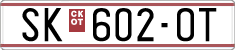 License plate of North Macedonia, Regular plates (1993)