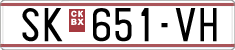 License plate of North Macedonia, Regular plates (1993)