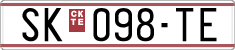 License plate of North Macedonia, Regular plates (1993)