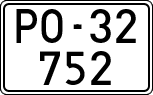 License plates of Spain, 1900 year series