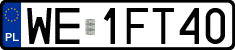 License plates of Poland, Regular car plates