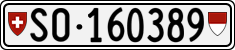 License plate of Switzerland, Cars