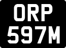License plate of the United Kingdom, 1963 year system