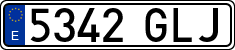 License plates of Spain, Ordinary (2000)