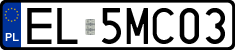 License plates of Poland, Regular car plates