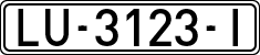 License plates of Spain, 1971 year series
