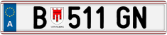 License plate of Austria, Regular plates