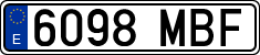License plates of Spain, Ordinary (2000)
