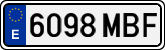 License plates of Spain, Ordinary (2000)