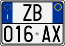 License plate of Italy, Cars (1994 year series)