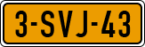 License plate of the Netherlands, Cars