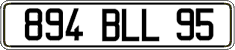 French license plate, FNI