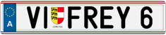 License plate of Austria, Vanity Plates