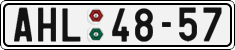License plate of the Czech Republic, Cars (1960)