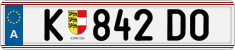License plate of Austria, Regular plates