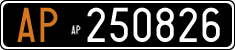 License plate of Italy, Cars (1927 year series)