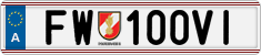 License plate of Austria, Official services and consulates