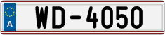 License plate of Austria, Diplomatic