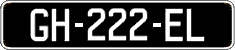 French license plate, SIV (oldtimers)