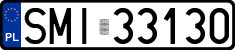 License plates of Poland, Regular car plates