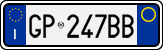 License plate of Italy, Cars (1994 year series)