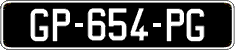 French license plate, SIV (oldtimers)