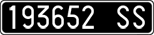 License plate of Italy, Cars (1927 year series)