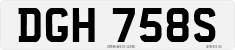 License plate of the United Kingdom, 1963 year system