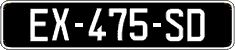 French license plate, SIV (oldtimers)