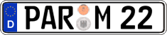 German license plate, Regular plates
