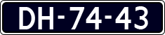 License plate of the Netherlands, Imported oldtimers (cars)